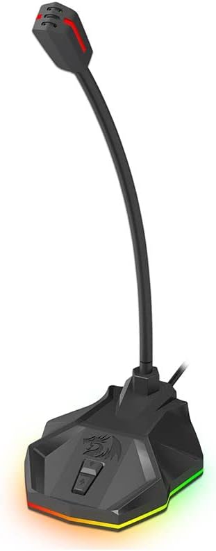 Redragon GM99 Stix Usb RGB Gaming Stream Desktop Microphone to To Streaming, Podcasting, Studio Recording,YouTube, Skype for PC/Laptop Redragon GM99 Stix Usb RGB Gaming Stream Desktop Microphone to To Streaming, Podcasting, Studio Recording,YouTube, Skype for PC/Laptop